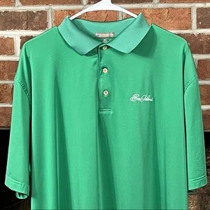 NWOT Peter Millar Summer Comfort Green Polo XL SEA ISLAND
